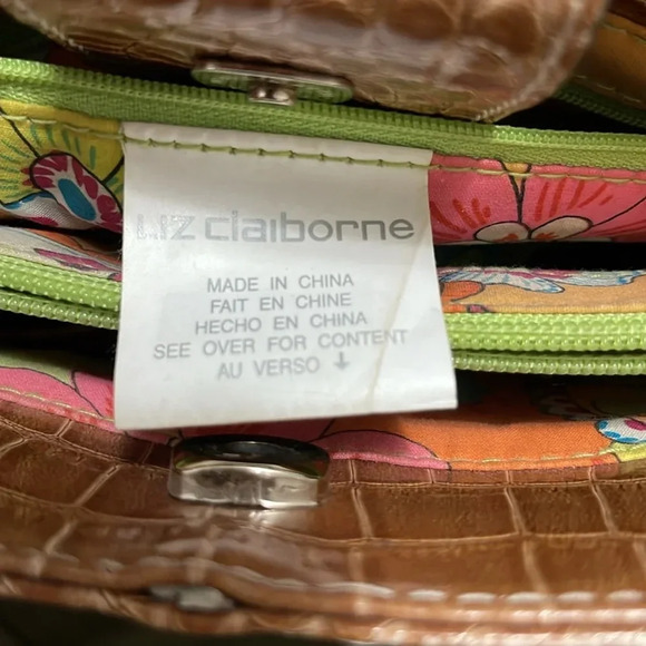 Gorgeous Vintage Liz Claiborne Straw and Faux Snake-print leather purse. 90s-Y2K - Picture 4 of 12